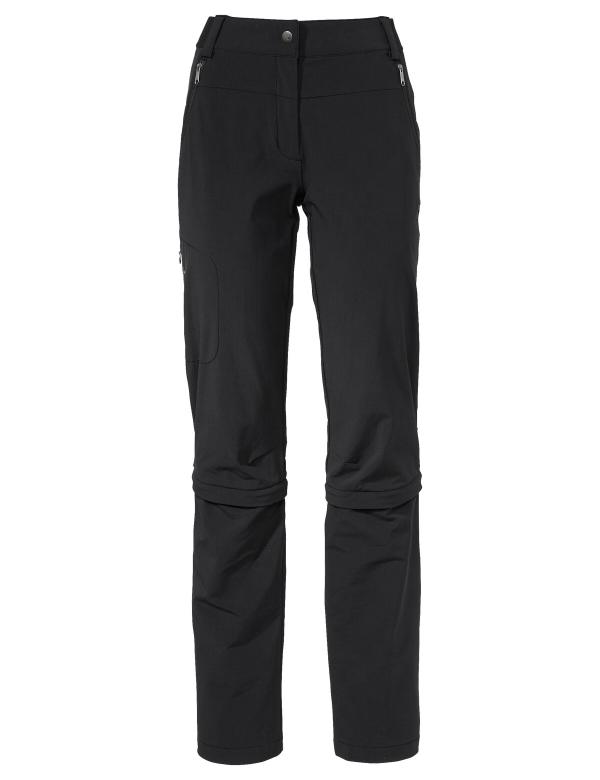 VAUDE Women's Farley Stretch Capri T-Zip Pants III black Gr&ouml;&szlig; 46-Long