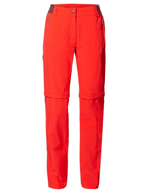 VAUDE Women's Farley Stretch ZO T-Zip Pants II flame Größ 42-Short