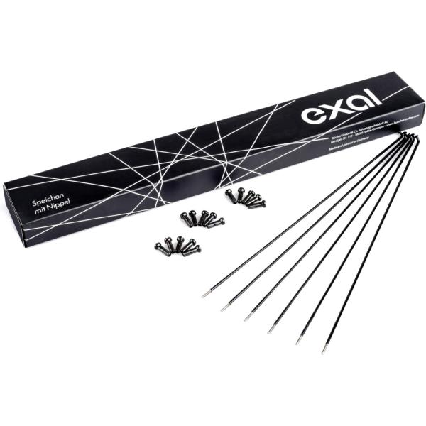Exal SPEICHE 2MM,GLATT,SCHW,288MM,100ST