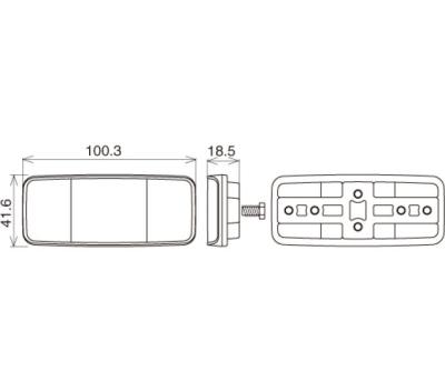 CATEYE CATEYE Reflektoren Rückstrahler RR-395 BTR Produktbild 1
