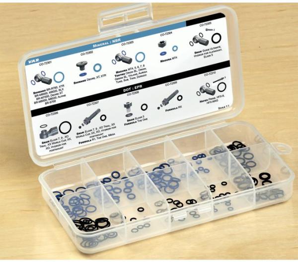 VAR VAR O-Ring Dichtungssatz hydraulische Scheibenbremsen Sortierbox