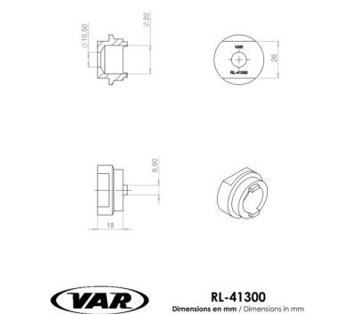 VAR Freilaufkörperabzieher RL-41300 für Suntour, Sachs Aris, Maillard 700 Produktbild 1