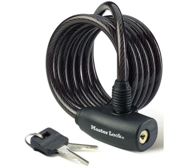 Master Lock Kabelschloss Family Schwarz 8 mm x 1800 mm Schlüssel