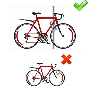 Master Lock Bügelschloss 8285LW Schwarz 13 mm x 280 mm x 110 mm / 10 mm x 1200 mm Schlüssel Produktbild 3