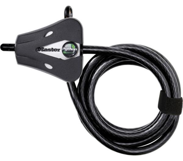 Master Lock Kabelschloss Python 8417 Schwarz 5 mm x 1800 mm Schlüssel