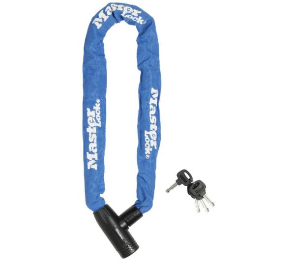 Master Lock Kettenschloss 8391 Blau 8 mm x 900 mm Schlüssel