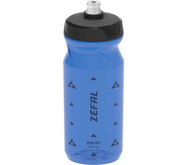 Zéfal Trinkflasche Sense Soft Transparent/Blau 650 ml