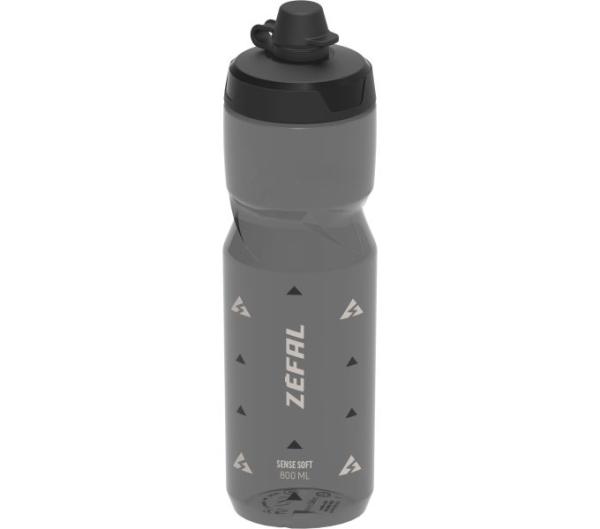 Zéfal Trinkflasche Sense Soft No-Mud Smoke Schwarz 800 ml