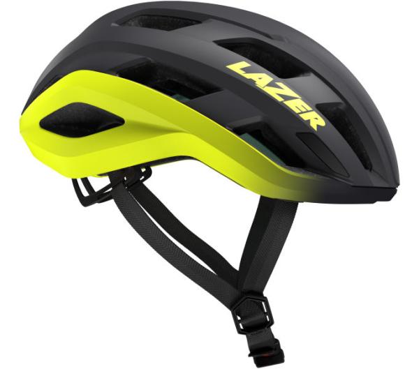LAZER LAZER Helm Strada KinetiCore Road Matte Dark Grey Flash Yellow (L