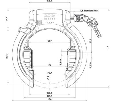 AXA AXA Rahmenschloss Imenso Large Produktbild 3
