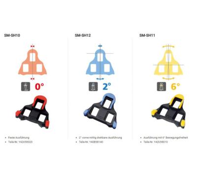 SHIMANO Schuhplatten SM-SH11 SPD-SL gelb Produktbild 1
