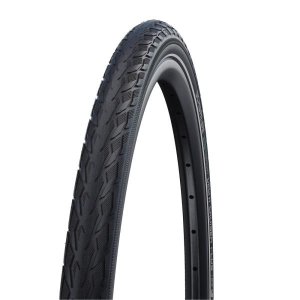 Schwalbe DRAHTREIFEN DELTA CRUISER PLUS ActGreen Compound PunctureGuard 47-622 Schwarz/Re
