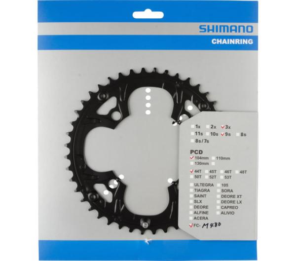 SHIMANO Kettenblatt DEORE FC-M480 44 Zähne