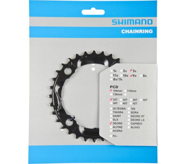SHIMANO Kettenblatt DEORE FC-M590, FC-M591 32 Zähne