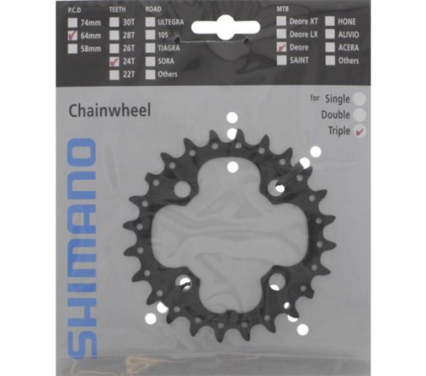 SHIMANO Kettenblatt DEORE FC-M590-10 24 Zähne