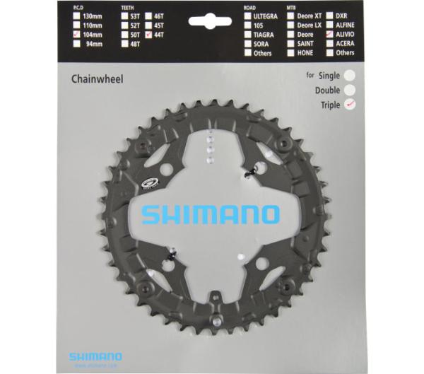 SHIMANO Kettenblatt ALIVIO FC-M430, FC-M431 44 Zähne